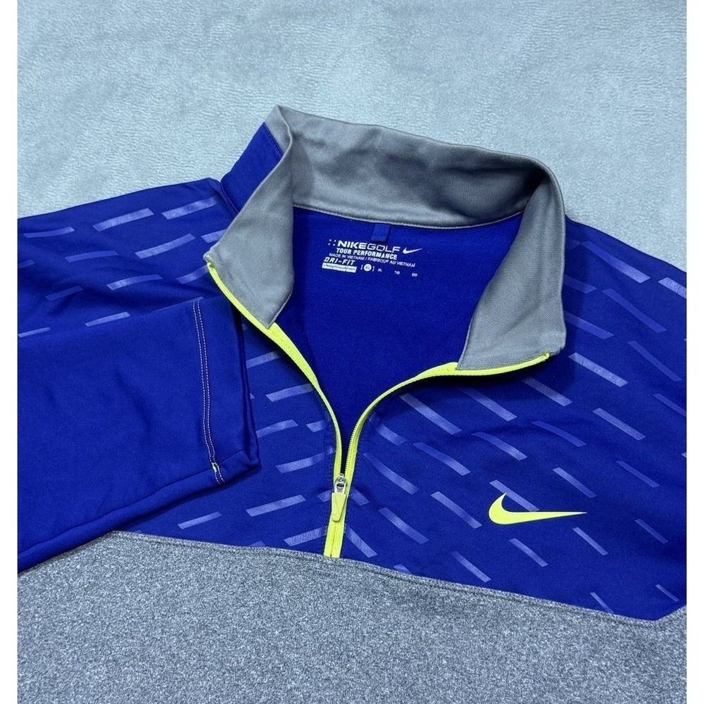 Nike Golf 1/4 Zip Pullover Mens XL Tour Performance Fleece Colorblock Dri-Fit